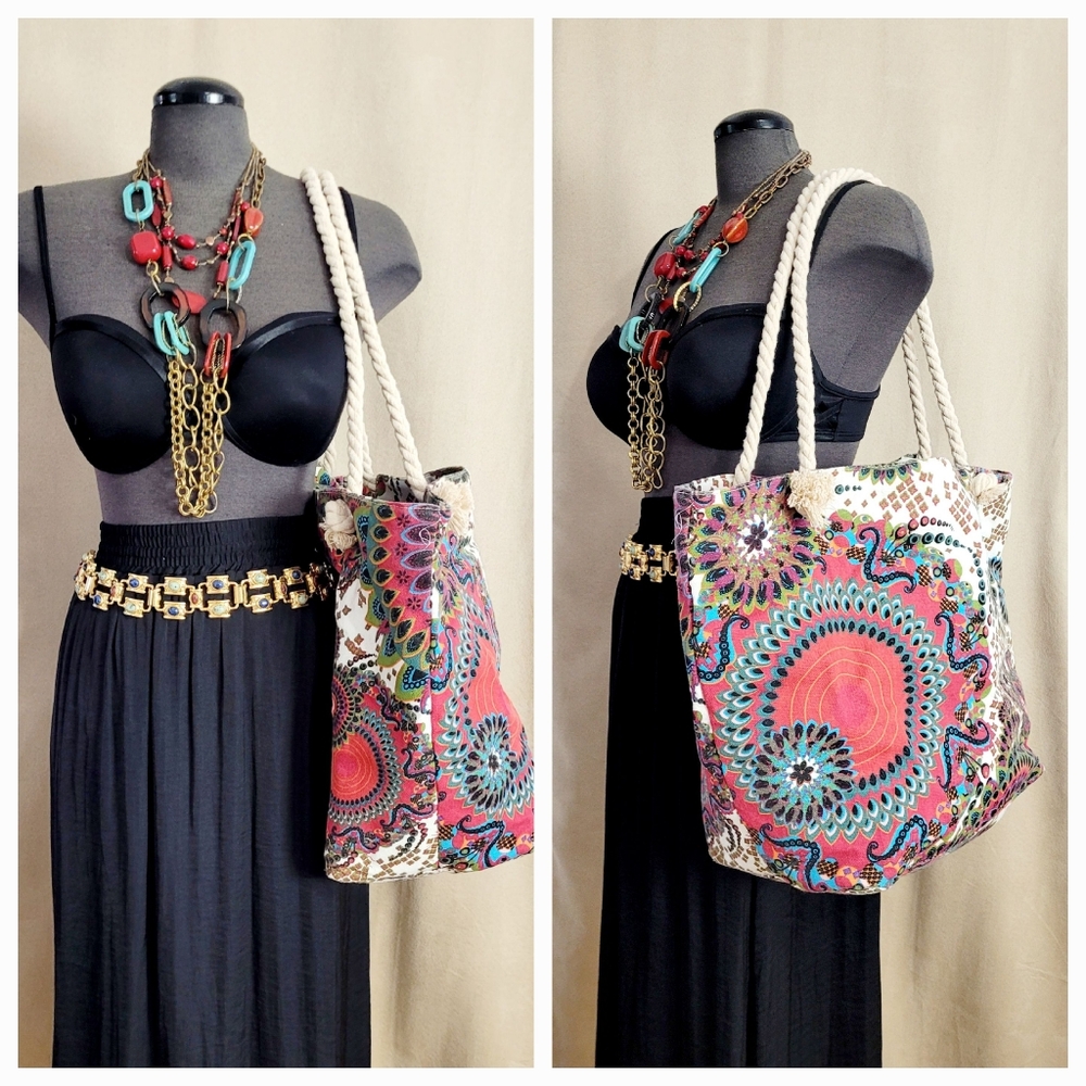 BOHEMIAN Print Tote Bag /NWOT